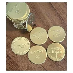 ABBECIAO Etiquetas de latón con estampado de 1.0 in de_4