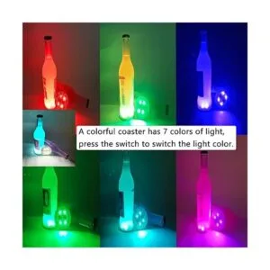 Posavasos LED paquete de 12 posavasos iluminados_2