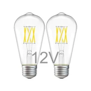 Bombilla Edison de 12 V 6 W E26 12 voltios LED luz diurna_1