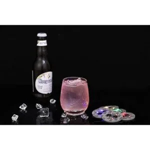 Posavasos LED paquete de 12 posavasos iluminados_5