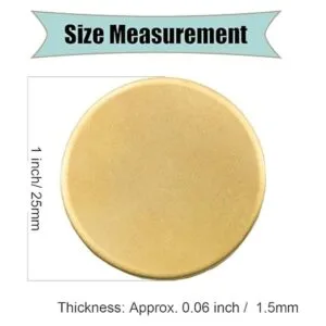 ABBECIAO Etiquetas de latón con estampado de 1.0 in de_2
