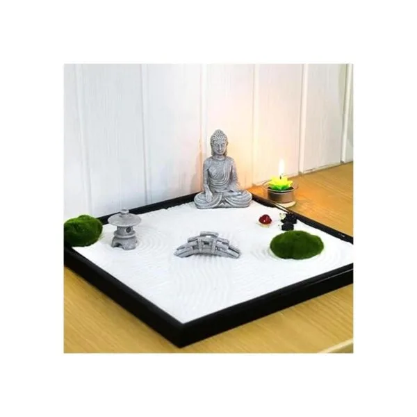 Accesorios de jardín Zen de Buda de meditación decoración_2