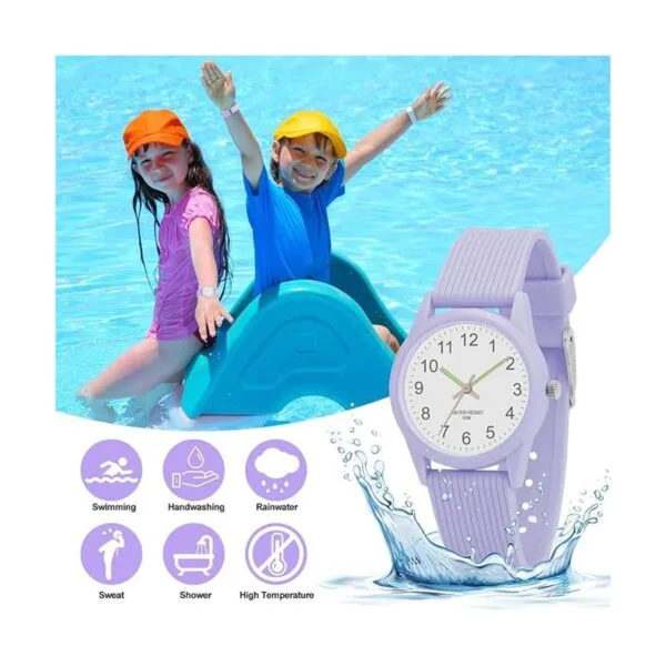 Relojes analógicos para niños y niñas de 50 pies_2