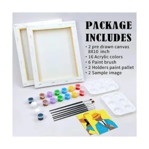VOCHIC Kits de pintura para parejas lienzo predibujado_5