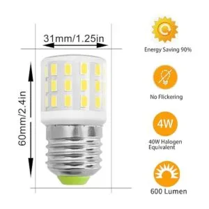 Bombilla LED E26 de 40 W equivalente a halógeno CA_4