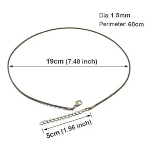 Sovenny 30 piezas 0.059 in 23.6 pulgadas encerado collar_2