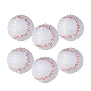 Easy Joy 8 Baseball Paper Lanterns Sports Team Party_1