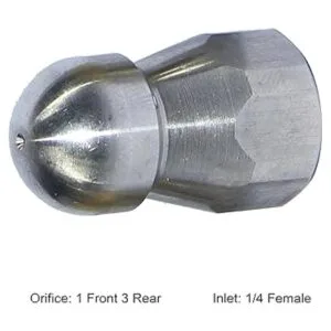 4000psi Alcantarillado drenaje boquilla de botón_2