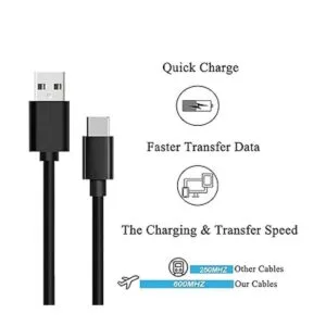 Cable de cargador de pared USBC de 6 pies compatible con_2