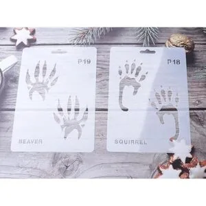 Sowaka 20 plantillas de plástico reutilizables para pintar_4