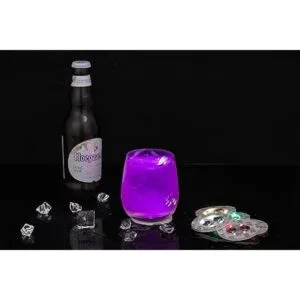 Posavasos LED paquete de 12 posavasos iluminados_6