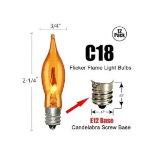 Bombillas de repuesto de llama parpadeante naranja_2