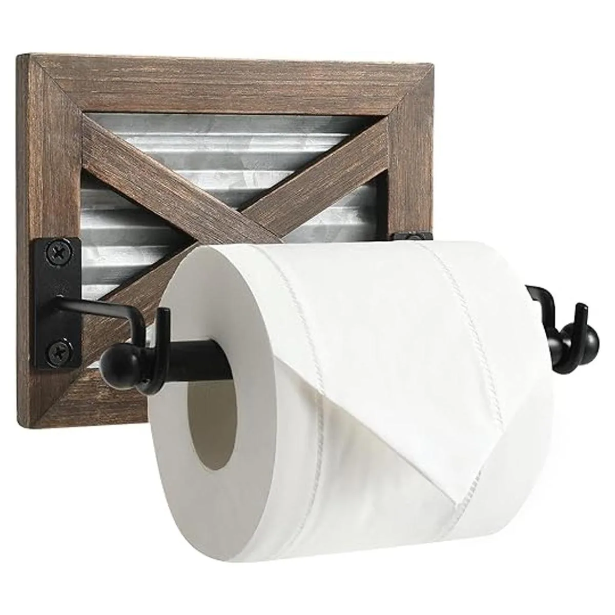 Portarrollos de papel higiénico de granja con metal_1