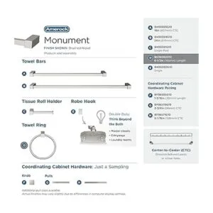 Amerock Anillo de toalla 6 12 pulgadas 6.496 in_4