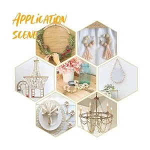 PH PandaHall 2000 cuentas de madera natural de 0.315 in_4