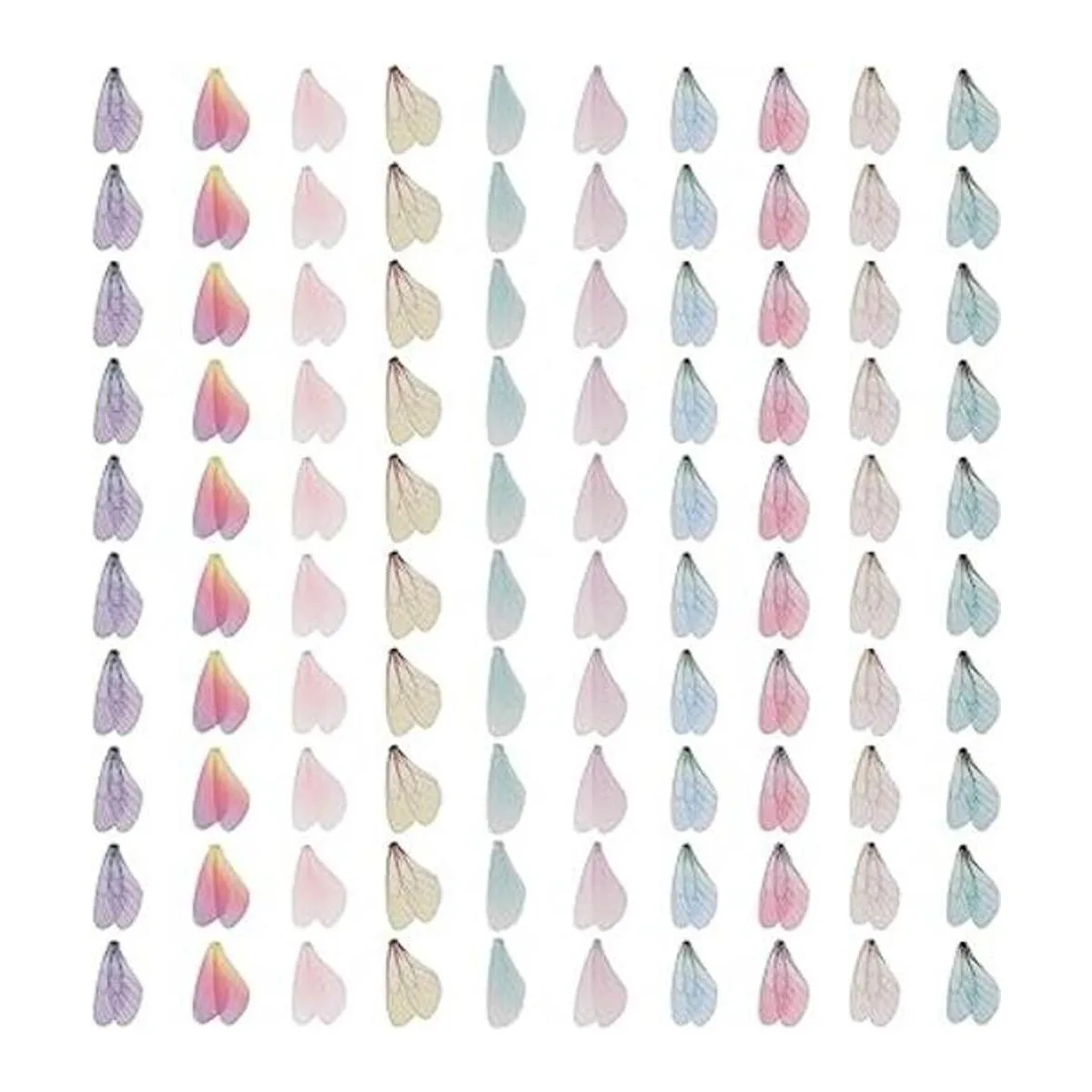 100 dijes de ala de libélula artificial alas de mariposa_1