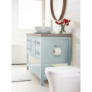 Amerock Soporte de papel higiénico cromado para colocar_2