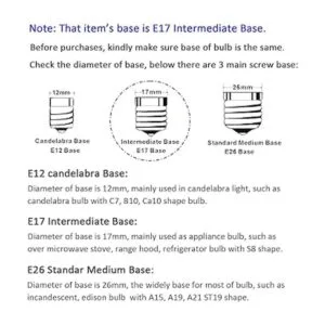Bombilla LED de repuesto para refrigerador microondas de_2