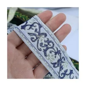 Cinta jacquard bohemia de 10 yardas bordado jacquard para_2