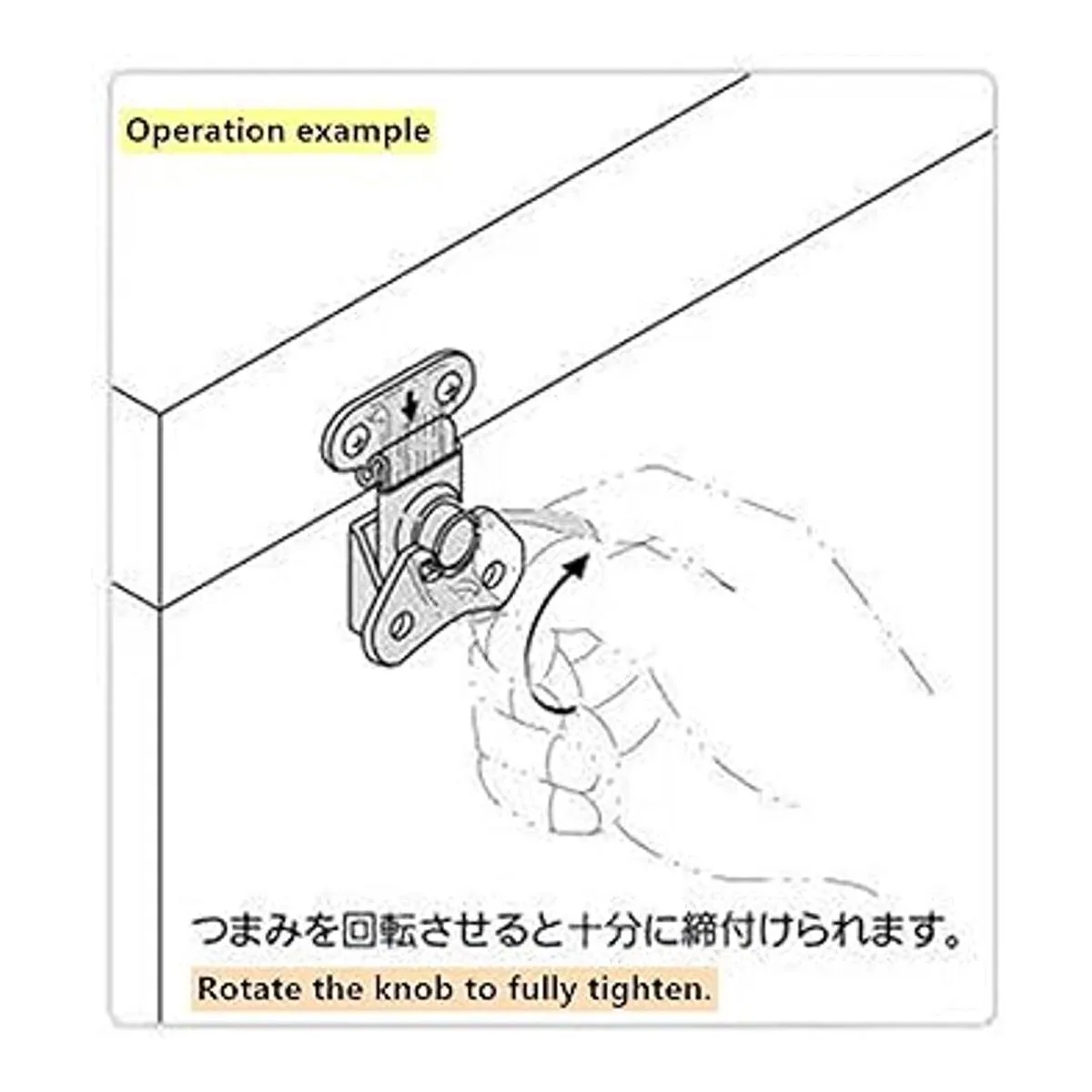 wan Pestillo giratorio de mariposa pequeño de acero_4