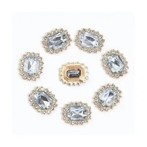 Rodvanvo 50 adornos de diamantes de imitación de lujo_6