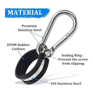 YiaChuii Paquete de 2 soportes de percha abrazaderas de_2