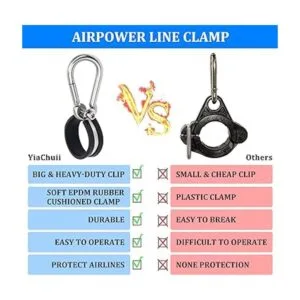 YiaChuii Paquete de 2 soportes de percha abrazaderas de_5