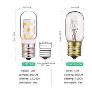 Bombilla LED de repuesto para refrigerador microondas de_3