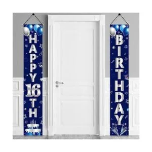 Decoración de pancarta para puerta de cumpleaños número_1