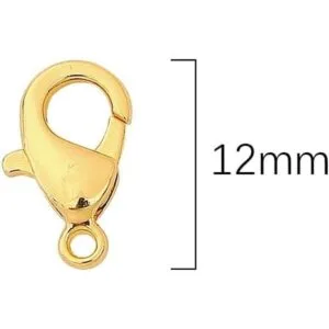 BEADIA Cierre de langosta chapado en oro de 18 quilates_2