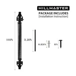 HILLMASTER Muelle de puerta de 14 pulgadas cierre_2