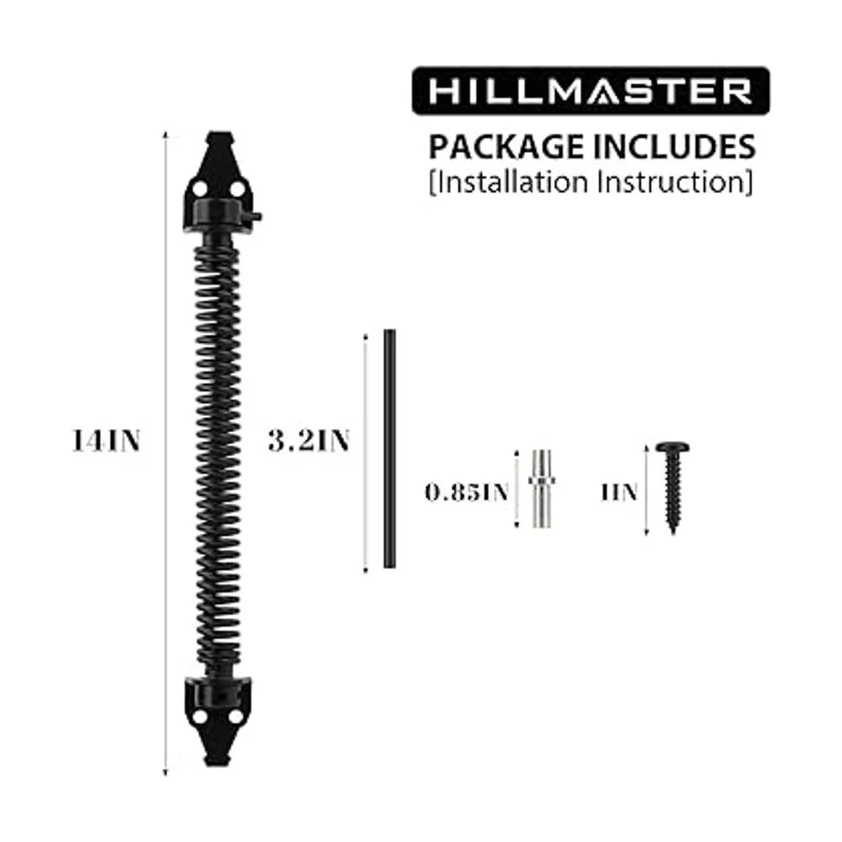 HILLMASTER Muelle de puerta de 14 pulgadas cierre_2