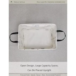 ONOEV Canasta rectangular plegable para lavandería cesta_4