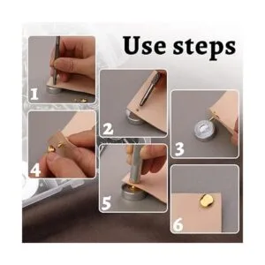TLKKUE 240 Set Rivets for Leather 3 Sizes Double Cap_4