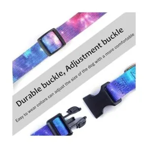 Impoosy Juego de 2 collares de perro y correa de galaxia_6