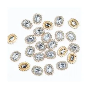 Rodvanvo 50 adornos de diamantes de imitación de lujo_3