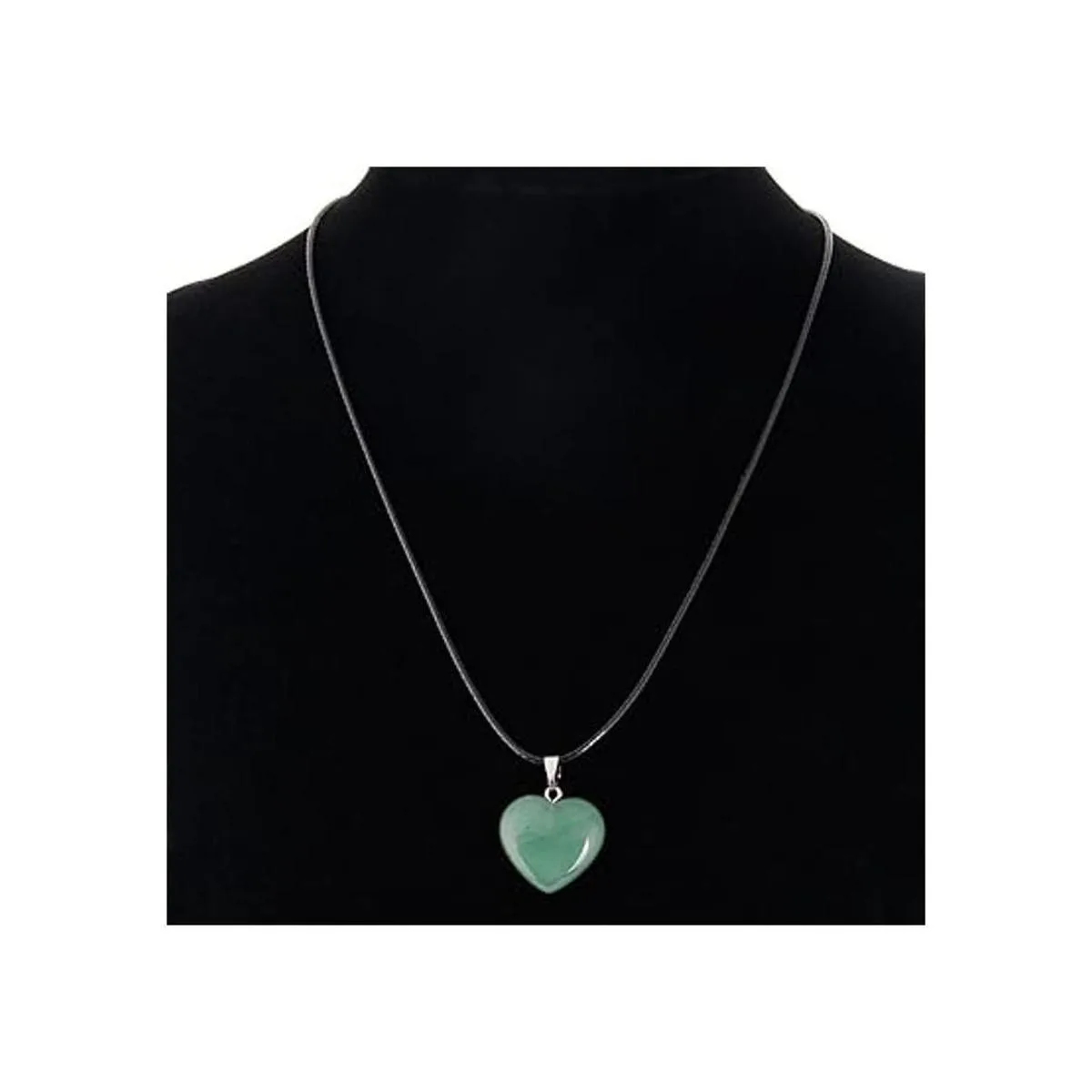 KeyZone 20 dijes de piedra en forma de corazón cuentas de_7