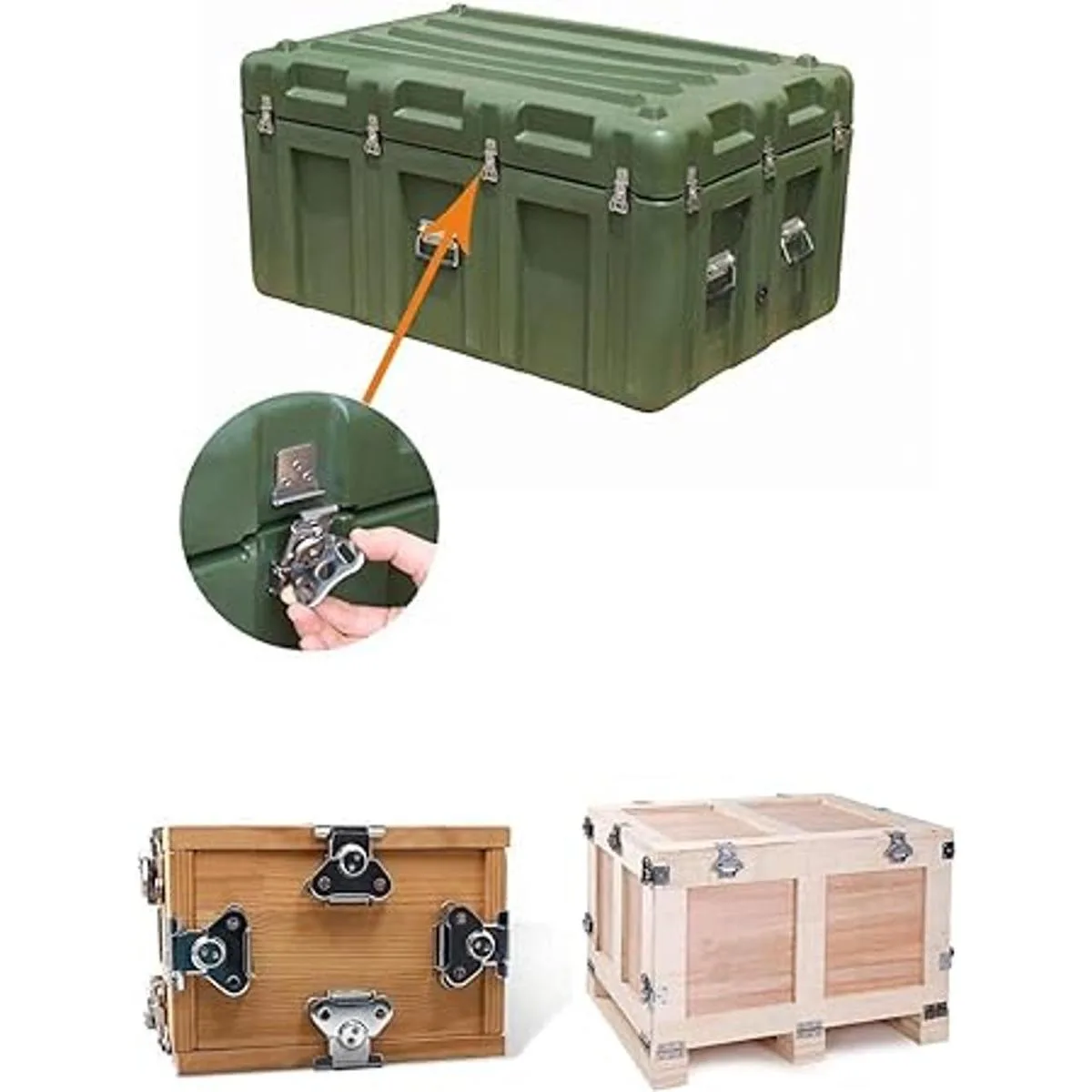 wan Pestillo giratorio de mariposa pequeño de acero_6