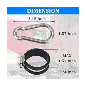 YiaChuii Paquete de 2 soportes de percha abrazaderas de_6