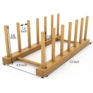 Estante de drenaje vertical de 2 piezas para soporte de_2
