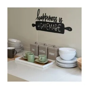Arte de pared de cocina decoración de pared de Happiness_7