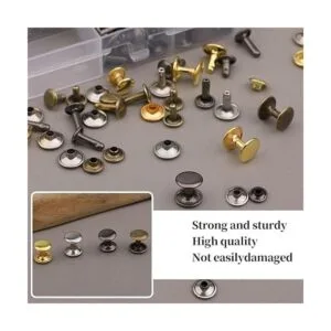 TLKKUE 240 Set Rivets for Leather 3 Sizes Double Cap_6