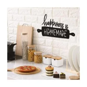 Arte de pared de cocina decoración de pared de Happiness_3