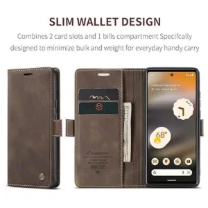 Kowauri Funda para Google Pixel 6A diseño clásico de piel_2