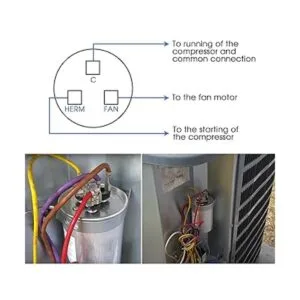 555 MFD uF 6 370440 VCA CBB65B Condensador redondo de_6