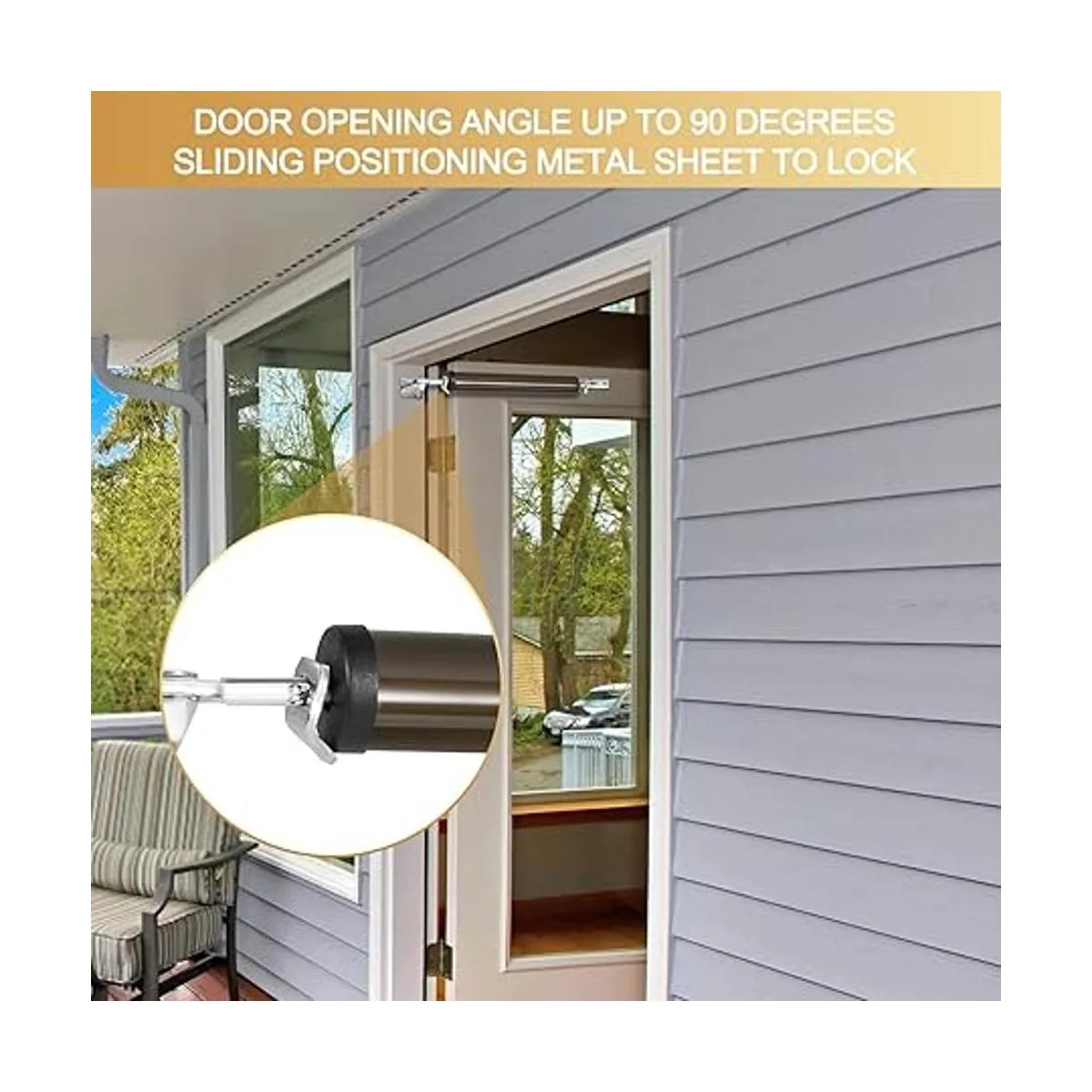 Cierrapuertas de pantalla soporte neumático ajustable_4