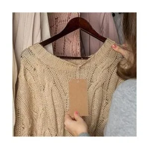 200 etiquetas de regalo con cadena de papel kraft_4