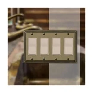 AMERELLE 84R4RB Steps Placa de pared de metal fundido_3