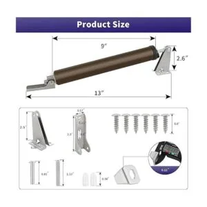 Cierrapuertas de pantalla soporte neumático ajustable_3