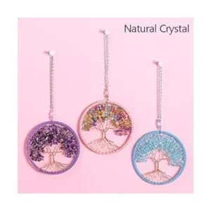 rbol de la vida colgante ornamento piedras de chakra_3